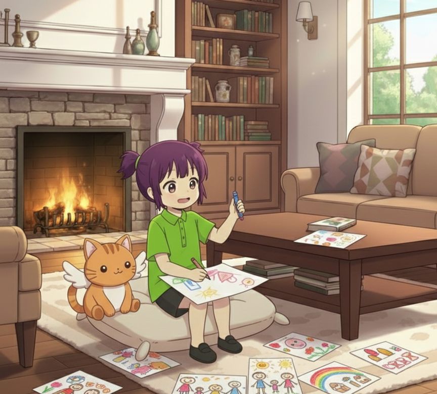 น้องปั้นหยาชอบวาดรูป