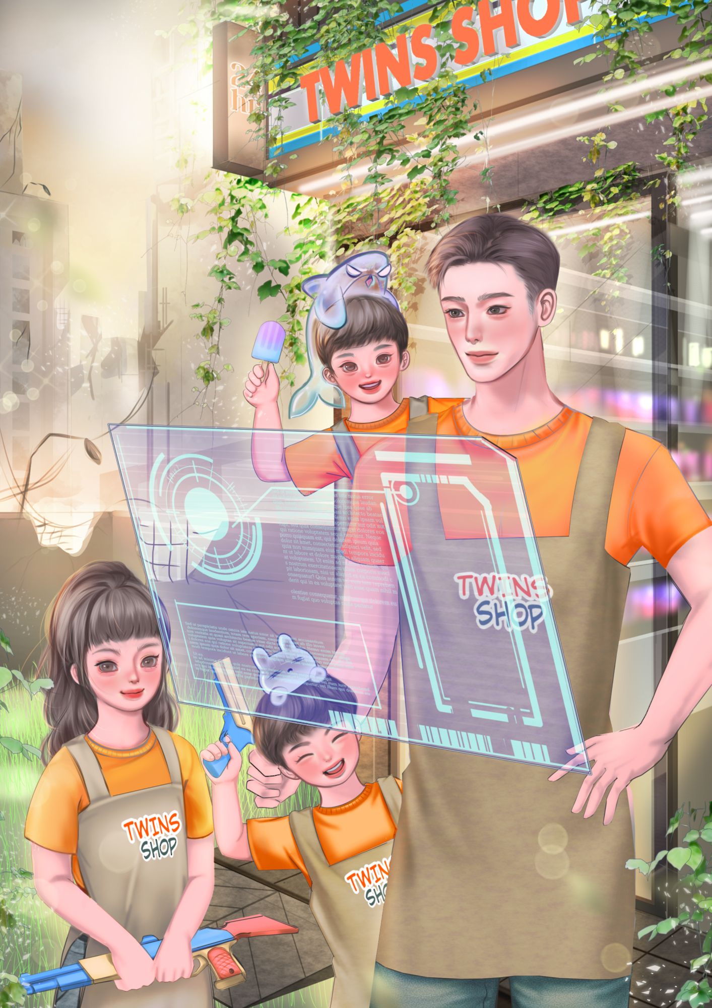 อรรณพและครอบครัวหน้าร้านของระบบ